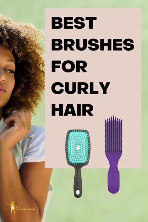 Best brushes for curly hair Hair Brush Curly Hair, Best Hair Brush For Curly Hair, Combing Curly Hair, Hair Brushes For Curly Hair, Curl Brush Natural Hair, Best Brush For Curly Hair, Combs For Curly Hair, Type 3 Curly Hair, Hair Brush Guide