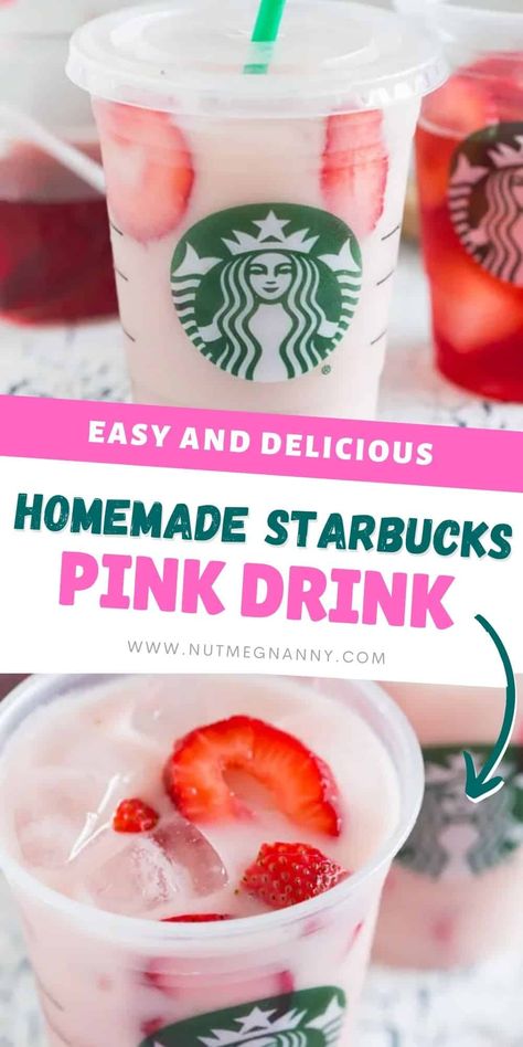 Pink Drink Starbucks Recipe, Homemade Pink Drink, Caribou Drinks, Starbucks Pink Drink Recipe, Pink Drink Starbucks, Homemade Starbucks, Starbucks Pink Drink, Sweetness Level, Pink Drink Recipes