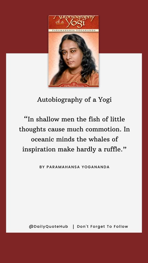 "Autobiography of a Yogi" is a spiritual classic that recounts the life of Paramahansa Yogananda, tracing his journey from a young seeker in India to becoming a renowned spiritual leader in the West. It explores his encounters with spiritual masters, teachings on meditation, and insights into the unity of all religions. #SpiritualJourney Definition Of A Man, Paramahansa Yogananda Quotes, Yogananda Quotes, Autobiography Of A Yogi, Paramahansa Yogananda, Forgetting The Past, Spiritual Leader, Self Realization, Godly Man