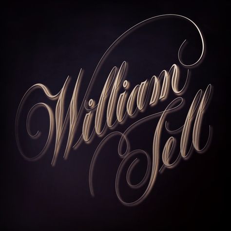 William Tattoo, Bar Aesthetic, Calligraphy Types, William Tell, Tattoo Lettering Styles, Lettering Styles, Typography Letters, Tattoo Lettering, Letter Art