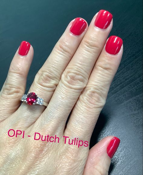 Opi Dutch Tulips, Dutch Tulips, Dutch Tulip, Painted Nails, Nail Colors, Tulips, Nails, Makeup, Hair