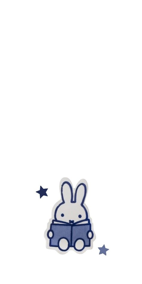 Cute White And Blue Wallpaper, Muffy Rabbit Wallpaper, Blue Miffy Wallpaper, Blue And White Lockscreen, White And Blue Aesthetic Wallpaper, Blue Bunny Wallpaper, Blue And White Wallpaper Iphone, Cute Blue Wallpapers Iphone, Blue Cute Wallpapers