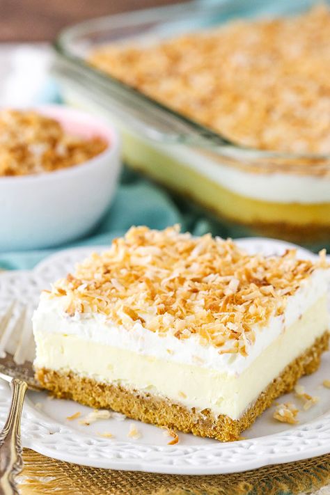 Easy Coconut Cheesecake Recipe | Best Coconut Dessert Recipes Coconut Recipes Dessert, Life Love And Sugar, Baked Cinnamon Apples, Rhubarb Compote, Coconut Dessert, Banana Pudding Cheesecake, Coconut Cheesecake, Coconut Desserts, Coconut Cream Pie