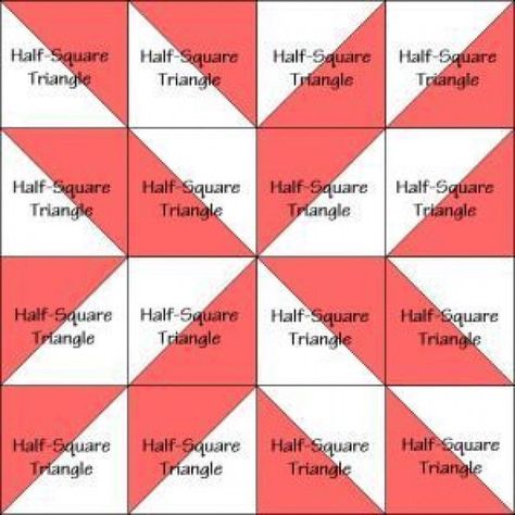 Half Square Triangle Quilts Pattern, Colchas Quilting, Triangle Quilt Pattern, Projek Menjahit, Triangle Quilts, Painted Barn Quilts, Block Diagram, Barn Quilt Designs, Half Square Triangle Quilts