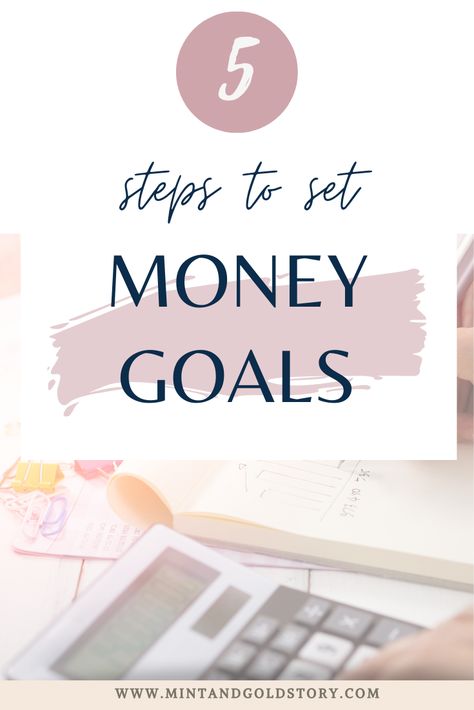 Are you struggling to set your money goals? Use these five steps to get started on setting your money goals! Learn how to set financial goals to stay motivated and on your path to financial success! #moneygoals #setgoals #financialgoals #moneymotivation #moneymindset How To Set Financial Goals, Personal Finance Quotes, Budgeting Ideas, Personal Financial Planning, Vacation Fund, Finance Management, Smart Goal Setting, Retire Early, Personal Finance Books