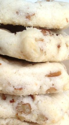 Pecan Recipes Deserts Easy, Whimsy Cookie Company Recipe, Homemade Pecan Sandies, Cookie Recipes No Chocolate, Old Fashion Christmas Cookies, Boiled Cookies Recipe, Butterscotch Pecan Cookies, Different Cookie Recipes, Pecan Sandie