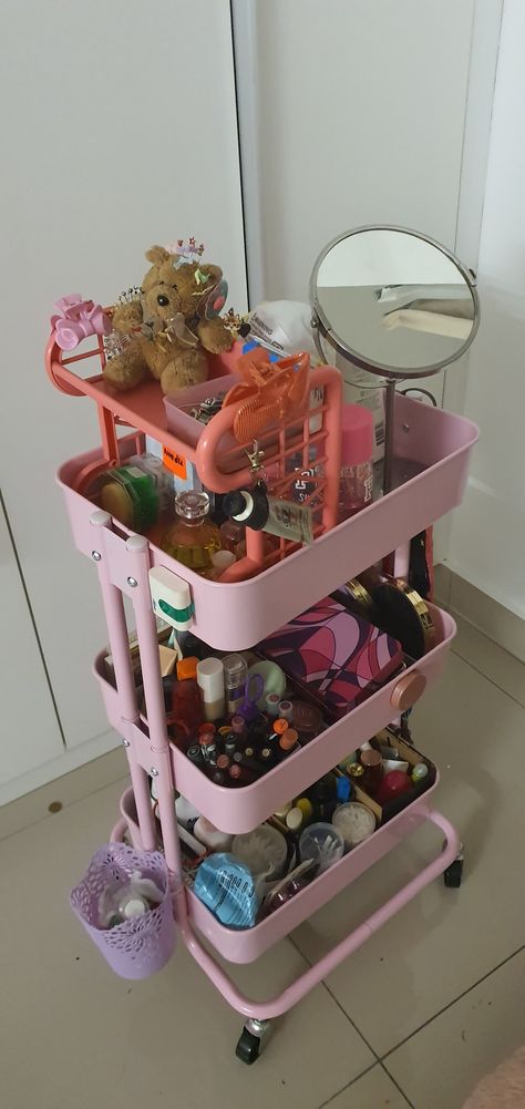 Trolley Ideas, Room Organization Bedroom, Dream Dorm, Life Vision, Backless Bodysuit, Girly Room, Pretty Room, Balcony Decor, Organization Bedroom