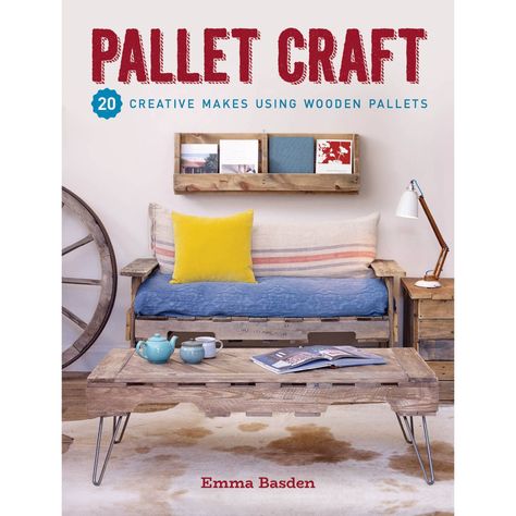 20 Creative Makes Using Wooden Pallets If you like the natural, rustic look in your home and want to make furniture and home accessories to suit, then look no further: this comprehensive, step-by-step guide tells you all you need to know to make a range of stunning pieces for inside and out using wood sourced from pallets.  20 step-by-step projects for both indoor and outdoor projects Suitable for DIY novices, using simple tools and techniques Environmentally friendly, inexpensive and trendy! Pr Pallet Craft, Make Furniture, Pallet Bed, Pallet Crafts, Wood Pallet Projects, Diy House Projects, Buy Wood, Wooden Pallets, Diy Pallet Furniture