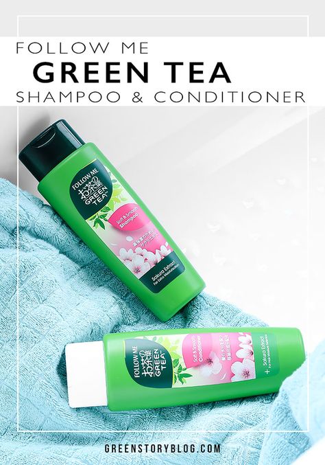 Follow Me Green Tea Shampoo and Conditioner | Budget Hair Care | Oily Scalp and Frizzy Hair Solution Frizzy Hair Solution, Green Tea Shampoo, Frizzy Hair Tips, Soft Silky Hair, Hair Solution, Silky Smooth Hair, Caramel Hair, Oily Scalp, Frizzy Hair