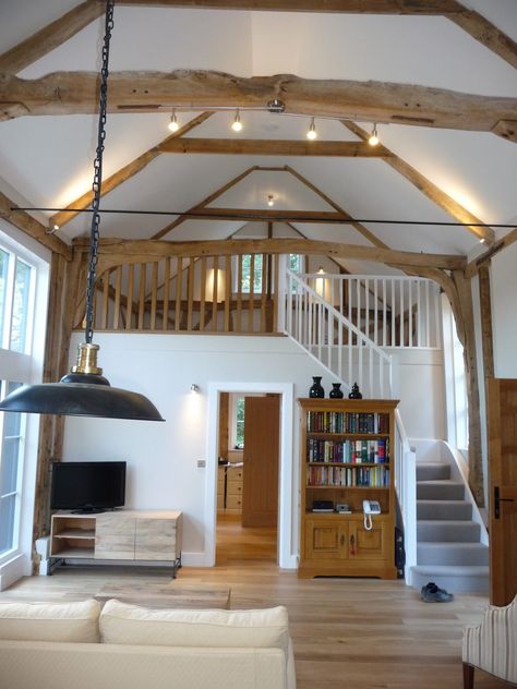 Charles Clarke & Son | Gooch's Farm barn and outbuilding conversion Traditional Radiators, Barn Conversion, Farm Barn, Exposed Beams, A Barn, Cottage Living, Contemporary Bathroom, Concrete Floors, Modern Kitchen