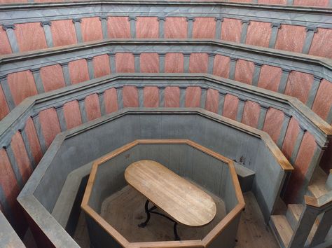 The anatomical theatre in Uppsala from 1662 | by AdamTje Anatomical Theatre, Project Red, Space Architecture, Studio Design, Grand Tour, Chess Board, New World, Anatomy, Design Studio