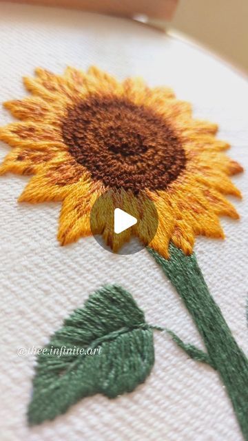 𝑻𝑯𝑬 𝑰𝑵𝑭𝑰𝑵𝑰𝑻𝑬 𝑨𝑹𝑻 ~ 𝒆𝒎𝒃𝒓𝒐𝒊𝒅𝒆𝒓𝒚 on Instagram‎: "I have wanted to embroider a sunflower for a long time. Finally, here we are! So happy with the outcome. 🌻🌻🌻  .  .  [Embroidery, art, flowers, sunflower, hand embroidery, yellow, green, peace ] #embroidery #art  #embroideryart #modernembroidery #embroideryathome #craft #stitchmunity #theeinfiniteart #hoopartembroidery  #needlepoint #wip #گلدوزی #nakiş #تطريز  #crafting #sunflower"‎ Embroidery Sunflower Easy, Sunflower Hand Embroidery Patterns, Yellow Flowers Embroidery, How To Embroider Sunflowers, Embroidery Sunflower Pattern, Sunflower Embroidery Tutorial, Hand Embroidery Sunflower, Sunflower Hand Embroidery, Sunflower Sewing