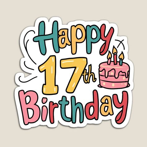 Ucapan Sweet 17 Birthday, Happy 17 Birthday, Happy Birthday 17, Font Happy Birthday, 17. Geburtstag, Seventeenth Birthday, Happy 17th Birthday, Cute Dog Wallpaper, Diy Birthday Gifts For Friends