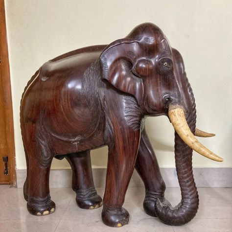 Rosewood Elephant. Dimension. Height -41 inch Length - 48 inch Width - 22 inch Please reach out via DM for enquiries. #elephant #animals #wildlife #elephantlove #antique #vintage #antiques #art #interiordesign #homedecor #vintagestyle #antiqueshop #decor #interior Elephant Love, Antique Shops, Antique Vintage, Vintage Antiques, Elephant, Interior Design, Animals, Vintage Fashion, Quick Saves