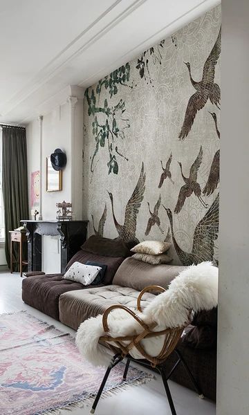 Wallpaper Rooms, Inspire Me Home Decor, Asian Decor, Decoration Inspiration, Home Design Decor, Home Wallpaper, Decoration Design, Bed Design, 인테리어 디자인