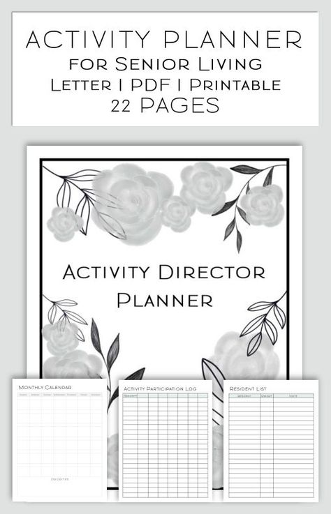 Activity Planner, Calendar Activities, Journal Organization, Elderly Activities, Activity Director, Senior Living Communities, Senior Activities, Memory Care, Senior Care