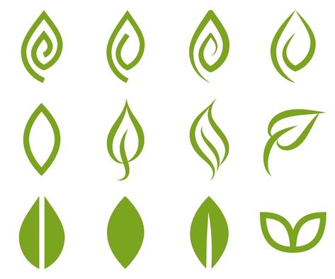 Green leaf icons set leaves icon element... | Premium Vector #Freepik #vector #car #energy #autumn #nature Vegan Logo, Leaf Icon, Leaf Graphic, Leaf Vector, Graphic Shapes Design, Graphic Shapes, Shapes Design, Elements Design, Simple Leaf