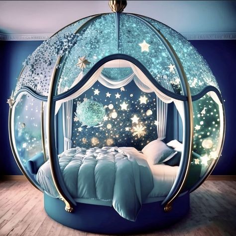 Crazy Beds, Fantasy Bed, Dream Beds, Kids Bed Design, Stile Harry Potter, Amazing Bedroom Designs, Cool Room Designs, Dream Bedroom Inspiration, Fantasy Furniture