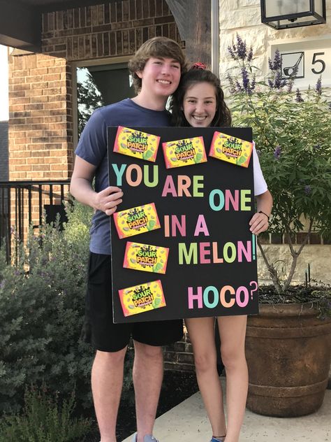 Sour Patches, Hoco Poster Ideas, Cute Hoco Proposals, Homecoming Poster Ideas, School Dance Ideas, Prom Posters, Homecoming Signs, Cute Homecoming Proposals, Cute Prom Proposals