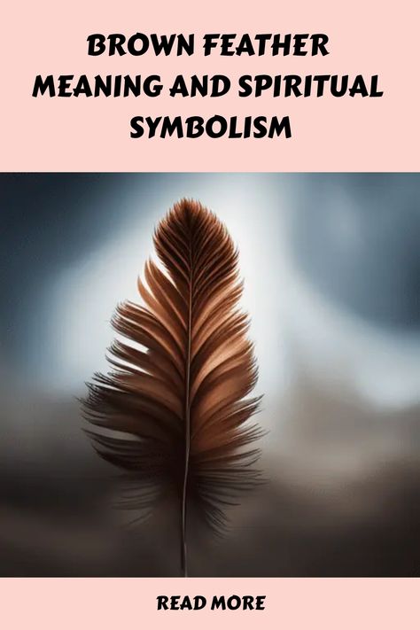 Brown Feather Spiritual Meaning, Meaning Of Feathers, Feather Spiritual Meaning, Brown Feather Meaning, Feather Color Meaning, Brown Eagle, Finding Feathers, Feather Meaning, Native American Feathers