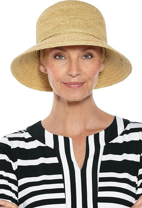 Coolibar UPF 50+ Women's Carolina Summer Cloche - Sun Protective (One Size- Natural) at Amazon Women’s Clothing store Affordable Sunscreen, Coolibar Clothing, Raffia Sun Hat, Charcoal Face Mask, Sun Protective Clothing, Women Hat, Sun Hats For Women, Summer Capsule, Protective Clothing