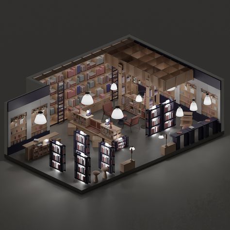 3D DESIGN: 3D Model Book Store Book Store 3D modelsFile Type: 3D ModelFile Size: 320 MBNative Format: Blender (blend) Export Formats: Autodesk FBX (fbx), Digital Asset Exchange (dae), MTL (mtl), Wavefront (obj), About 3D Models: People, furniture, plants, and other 3D models are mostly used in exterior and interior design by architects and designers. Technical details: You can easily edit the 3D models with suitable 3D modeling software.Software compatibility: The model performs best with the na Book Store Design Interior, Book Store Interior, Book Store Design, Book Store Aesthetic, Bookstore Ideas, Bookstore Design, Cool Interior, Store Architecture, Mini Store