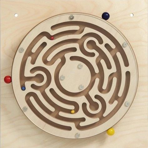 Healthy Room, Labyrinth Ball, Wall Toys, Activity Sensory, Diy Montessori Toys, Science Centers, Keeping Kids Busy, Wood Games, Timber Veneer