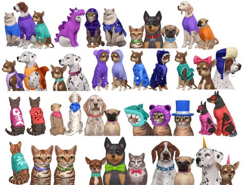 Maxis Match CC World - S4CC Finds, FREE downloads for The Sims 4 Horror Music, Western Movies, Sims 4 Cc, Maxis Match, Cat Clothes, Sims Cc, Cat Art, Pet Clothes, Dog Clothes