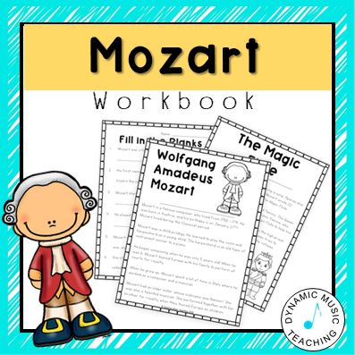 Mozart For Kids, Music Class Games, Activities For Reading, Mozart Music, Music Activities For Kids, Composer Study, Classical Music Composers, Famous Composers, Homeschool Music