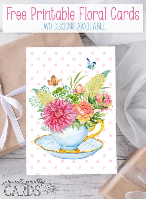 Printable Cards Free Templates, Card Making Templates Free Printable, Organize Printables, Printable Cards Free, Free Floral Printables, Handprint Bunnies, Cardmaking Printables, Holidays Crafts, Printable Background