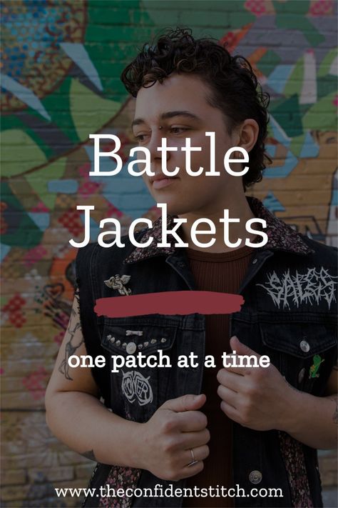 You Don’t Need to Work Overtime to Make Something Personal and battle jackets are proof! Show your personality with a customized vest. #metal #punk #Patches How To Sew Patches, Sew Patches, Battle Jackets, Sew By Hand, Air Force Patches, Tuskegee Airmen, Band Patches, Patch Jacket, Punk Patches