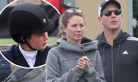 Christy Turlington and Ed Burns support daughter at horse riding event Christy Turlington Ed Burns, Ed Burns, Edward Burns, Christy Turlington, A Horse, Horse Riding, Rayban Wayfarer, Square Sunglass, Mens Sunglasses