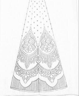 Kali Design Sketch, Lehenga Kali Design, Design For Lehenga, Fashion Designer Sketch, Design Lehenga, Kali Design, Pattern Sketch, Lehenga Design, Fashion Design Template