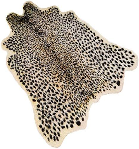 Amazon.com: Leopard Print Rug,Faux Cowhide,Artificial Carpet,Simulation Cowhide, Leopard, Tiger, Zebra, Cow Hide Mat Rug Animal Print Rug Hide Faux Carpet (A) / 40x37inch,3.3x3.1ft : Home & Cheetah Print Rug, Leopard Print Rug, Faux Cowhide, Print Rug, Decor 2024, Stockholm Fashion, Cow Hide, Printed Rugs, Animal Print Rug