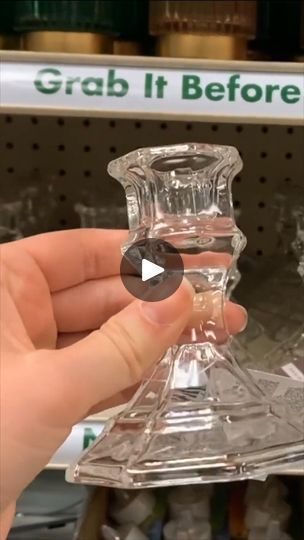 227K views · 505 reactions | Glue together 2 Dollar Tree candlesticks for this bathroom hack!🫢 | Hometalk | Hometalk · Original audio Diy Candlestick Holders Dollar Tree, Dollar Tree Candlesticks, Dollar Store Candlesticks, Dollar Tree Candle Holders, Diy Candle Sticks, Glassware Crafts, Bathroom Hacks, Dollar Tree Finds, Glass Candlesticks