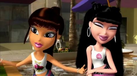 Arte Glitter, Bratz Movie, Bratz Aesthetic, Black Bratz Doll, Bratz Doll Outfits, Bratz Girls, Cartoon Profile Pictures, Bratz Doll, Cartoon Icons