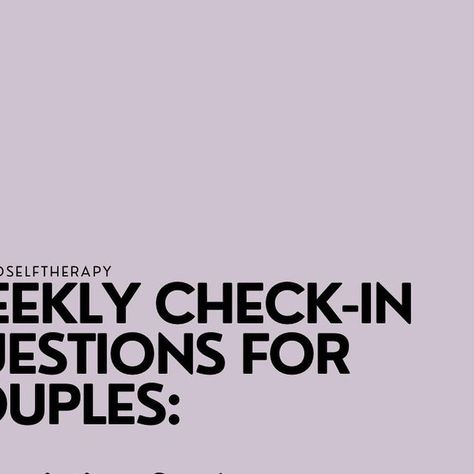 Lucille Shackleton 🏳️‍🌈 on Instagram: "A weekly couple check-in is a great practice to maintain open communication, strengthen your relationship, and address any concerns or issues that may arise. Here are some topics and questions you can use during your weekly check-in: 👆 Remember, the goal of a weekly check-in is to foster open communication and maintain a strong connection. Be sure to listen actively, offer support, and be receptive to feedback from your partner. Also, even though ‘coupl Remember The Goal, Open Communication, The Goal, To Listen, Check In, Instagram A, Communication, The Fosters, Instagram