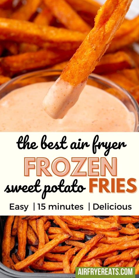 Airfryer Sweet Potato Fries, Potato Fries Air Fryer, Potato Fries In Air Fryer, Sweet Potato Fries Air Fryer, Fries In Air Fryer, Fries Air Fryer, Starchy Sides, Air Fryer Sweet Potato Fries, Convection Oven Recipes