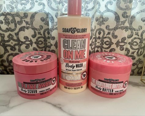 Want to smell and feel like a goddess? Soap & Glory had you covered girl! This is my go to scent to use for body care. The scrub and body butter will have you smooth and hydrated! #bodycare #selfcare #soap #bodybutter #bodyscrub #scrubs #bodywash #skincare #skin #skincareroutine #skincaretips #skincareproducts #products #recommended #selfcaretips Soap And Glory Products, Tooth Ache, Soap Glory, Soap And Glory, Skin Remedies, Body Care Routine, A Goddess, Christmas Wishlist, Body Skin