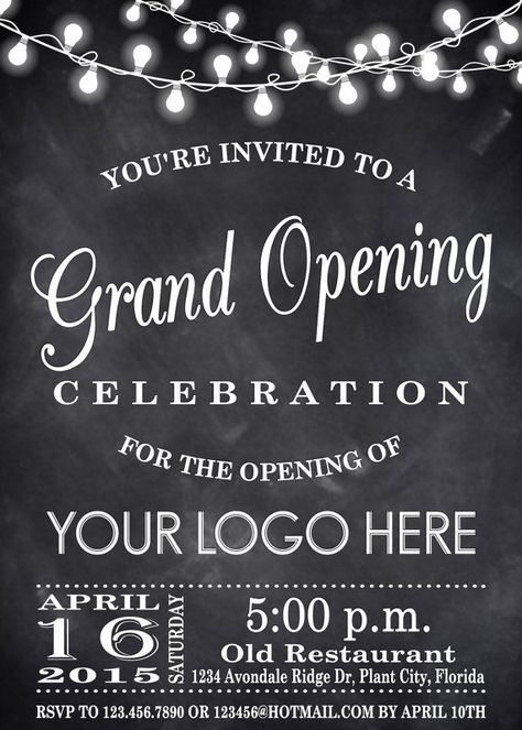 Salon Openings, Opening Invitation, Grand Opening Invitations, Open House Invitation, Grand Opening Party, Blank Slate, School Posters, Pretty Decor, Graduation Party Invitations