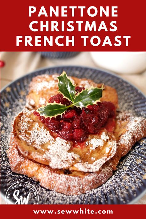 This Panettone Christmas French Toast is a quick, easy and filling breakfast. Giving everyone the strength to open all the presents be on top form for games and start the epic work of creating the Christmas dinner. Using soft and fruity panettone bread and topped with a delicious cranberry compote you will wish it was Christmas every day! Pantone French Toast, Christmas French Toast, Panettone French Toast, Panettone Bread, Cranberry Compote, Best Christmas Recipes, Toast Toppings, Christmas Spices, Frozen Cranberries