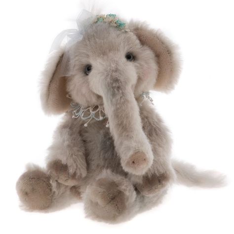 Charlie Bears Ltd. on Instagram: “🐘 Happy World Elephant Day 🐘 Clarabelle is so happy celebrating her special day!  #charliebears #mycharliebears #worldelephantday…” World Elephant Day, Large Teddy Bear, Charlie Bears, Soft Teddy Bear, Floral Ribbon, Elephant Design, Classic Toys, Bear Plush, Plush Animals