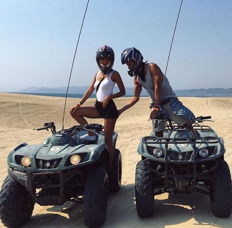 4 WHEELER Couple 4, Vegas Birthday, Colorado Summer, Hors Route, Beautiful Photoshoot Ideas, Black Couple, Foto Shoot, 4 Wheeler, Couples Vibe