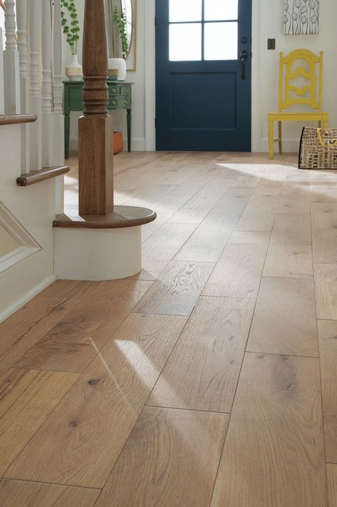 Flooring Light, Hardwood Floor Colors, Pergo Flooring, White Oak Hardwood Floors, Light Hardwood, Wood Floors Wide Plank, Small House Interior Design, Oak Hardwood Flooring, Flooring Inspiration