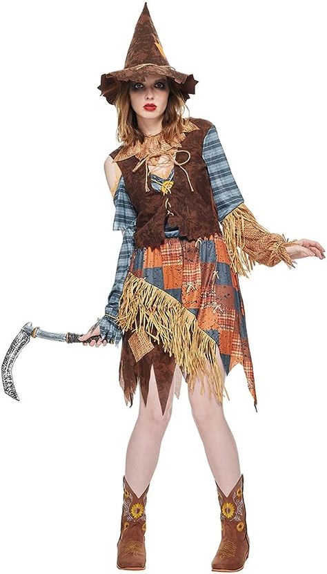 Scarecrow Cosplay, Halloween Costumes Scarecrow, Halloween Straws, Scarecrow Costume, Costume Contest, Halloween Women, Wizard Of Oz, Costume Halloween, Halloween Costumes Women