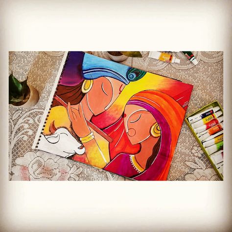 Radha Krishna Art Paintings Abstract, Radha Krishna Aesthetic Canvas Painting, Radha Krishna Abstract Painting Acrylic, Radha Krishna Abstract Drawing, Mandala Art Of Radha Krishna, Shri Krishna Canvas Painting, Abstract Painting Of Krishna, Radhe Krishna Abstract Painting, Radha Krishna Aesthetic Sketch