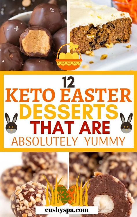 Want to stay on the keto diet even during the Easter? Try these Easter keto desserts and have them with your Easter dinner. #keto #easter #ketodessert Desserts For Easter, Healthy Easter Dessert, Cheesecake Ideas, Keto Easter, Dolce Poche Calorie, Dessert Parfait, Keto Holiday, Healthy Easter, Desserts Keto