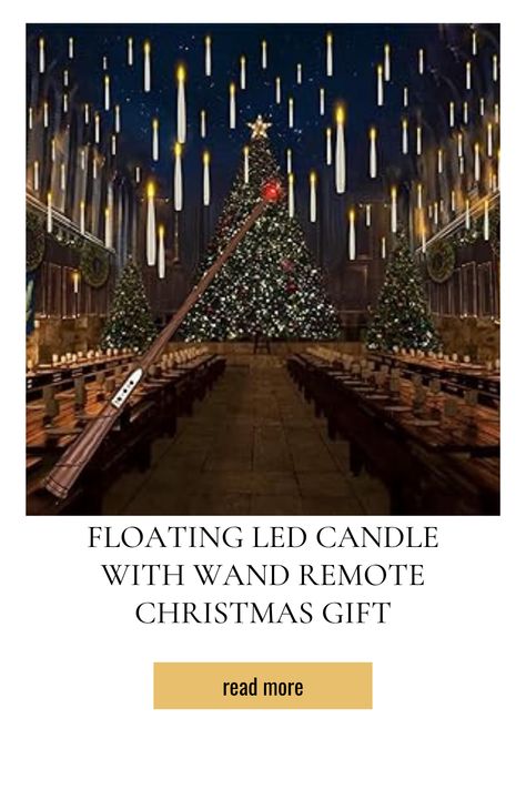 Floating LED Candle with Wand Remote Xmas Gift Floating Led Candles, Christmas Tree Candles, Hanging Candles, Led Candle, Candle Tree, Floating Candles, Led Candles, Christmas Tree Lighting, Halloween Decoration