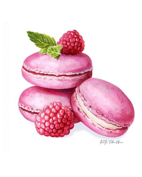 Macarons look so pretty 🌸🌺🌷 💕 #foodillustration #foodillustrator #foodillustrations #drawingfood #fooddrawing #fooddrawings #foodpainting #drinkillustration  #foodanddrinkillustration #yummyfood #carandacheluminance #polychromos #watercolour #illustration #illustrationartists #illustrationartists #foodart #cakedrawing Macaroon Illustration, Macaron Cakes, Food Editorial, Strawberry Macaron, Drawn Food, Falmouth University, Macaron Cake, Cake Drawing, Copic Art