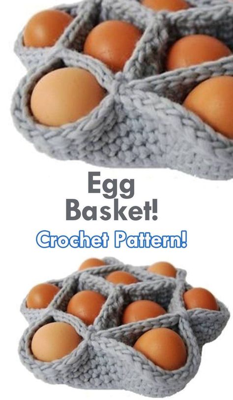 Easter Basket Pattern, Handmade Easter Basket, Crochet Egg, Crochet Easter Basket, Easter Egg Basket, Basket Crochet, Simply Crochet, Crochet Chicken, Easter Crochet Patterns